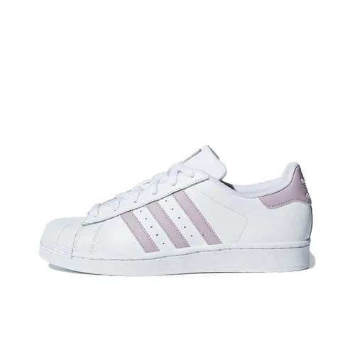 Adidas Originals Superstar Low Топ Скейтборд Кроссовки Женские Фиолетовые Белые