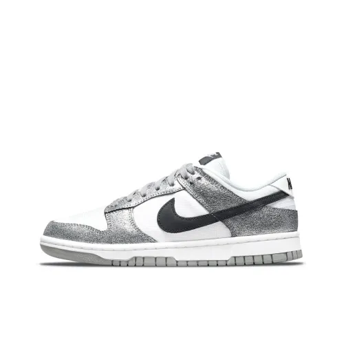 Nike Dunk Retro 'Golden Gals' Leonard Low Top Скейтборд Кроссовки Женские Белые Серебряные