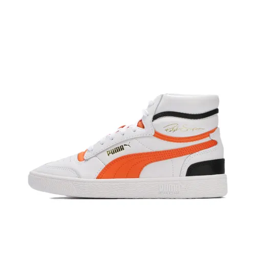 PUMA Ralph Sampson MID High Топ Скейтборд Кроссовки Унисекс Белый Оранжевый