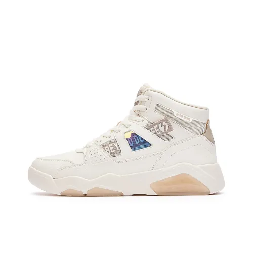 361° Xingran Slip-resistant Shock Absorbers High Top Скейтборд Кроссовки Мужские Feather White