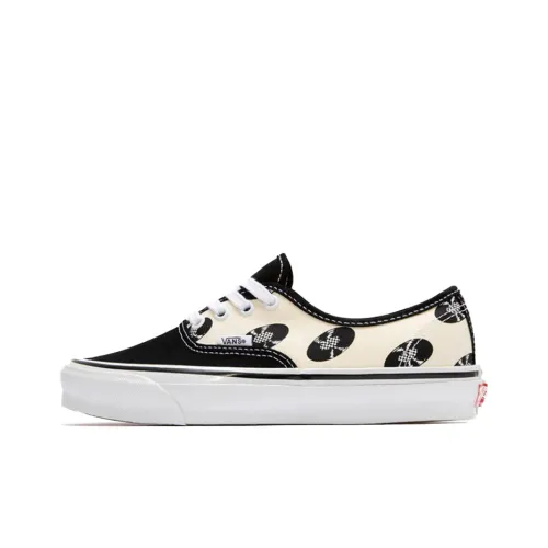 WACKO MARIA Совместное издание x VANS Authentic Series Низкие Скейтборд Кроссовки Унисекс Черный Бежевый