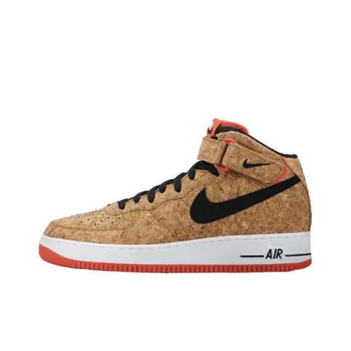 Nike Air FORCE 1 MID Топ Скейтборд Кроссовки Мужские Коричневые