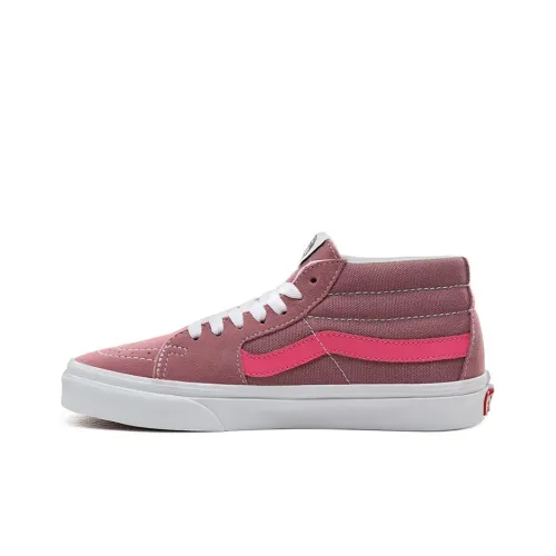 VANS SK8 MID Топ Скейтборд Кроссовки Унисекс Грязно-розовый