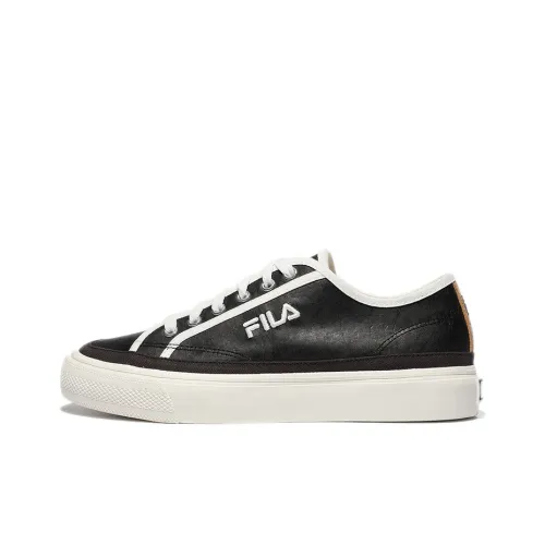 FILA Earth Touch Low Топ Скейтборд Кроссовки Унисекс Черный Белый Корейский стиль