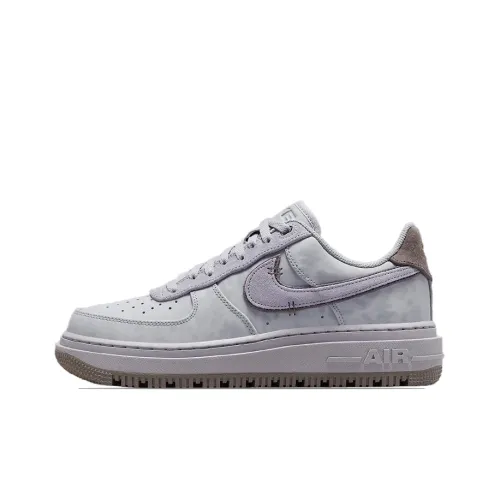 Nike Air FORCE 1 Luxe 'Окрашеный' Slip Resistant Abrasion Resistant Низкий Топ Скейтбординг Мужской Светло-Серый Фиолетовый