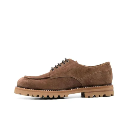 BRUNELLO CUCINELLI Мужская повседневная обувь, низкий топ, коричневый, мужской