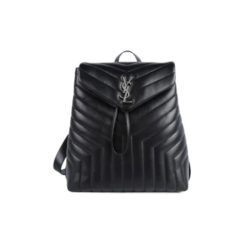 SAINT LAURENT Телячья кожа Рюкзак Женские Черный