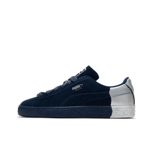 PUMA Suede Dance Crew Устойчивые к истиранию Низкие Кроссовки для скейтбординга Унисекс Темно-синий Серебряный