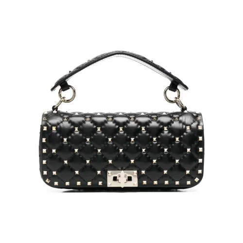 Valentino Rockstud Сумка через плечо из коровьей кожи ручная сумка женская черная