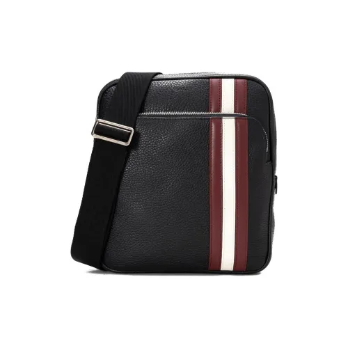 BALLY Кожа Курьерская Сумка Сумка через плечо Мужская Черная