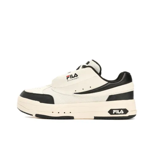 FILA Mix Устойчивые к истиранию Низкие Кроссовки для скейтбординга Мужские Белый Черный