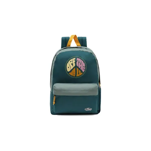 Vans Полиэстер Рюкзак Стандартный Унисекс Синий Зеленый
