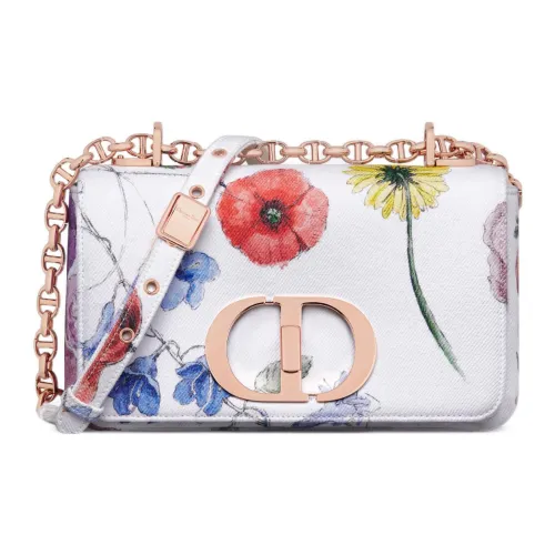 DIOR Caro Деним Сумка через плечо Сумка Маленькая Женская Белая