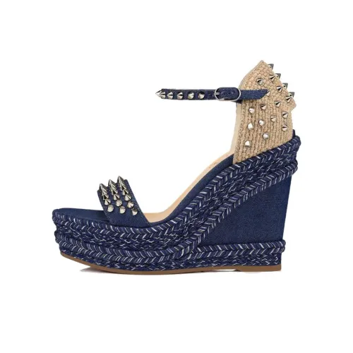 CL one Ремень Сандалии 12cm Женские Синий