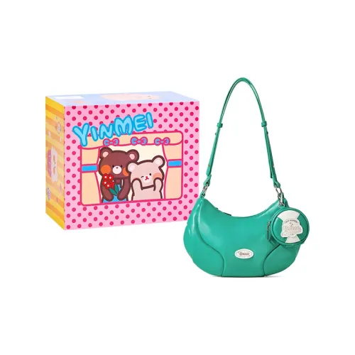 Sound For Life ПУ (полиуретан) Сумка на плечо Пельменная сумка Сумка через плечо Маленькая Женская Зеленая Экрю