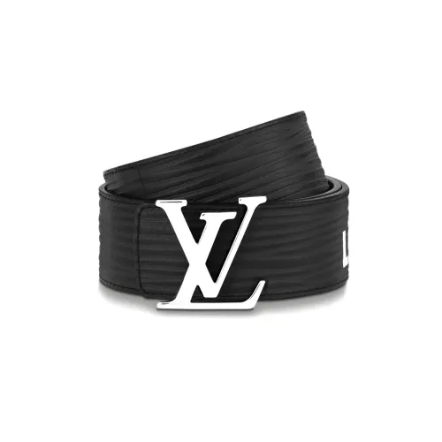 LOUIS VUITTON Ремни из коровьей кожи Мужской Черный 4CM