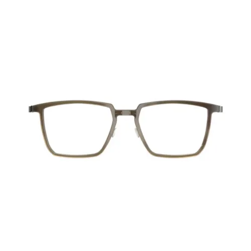 LINDBERG Титан Буру Буйвол Нерегулярная форма Оправа для очков Унисекс Коричневый