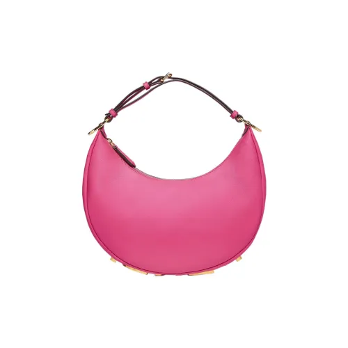 FENDI Fendigraphy Телячья кожа Обхват запястья Сумка Маленькая Женская Фуксия