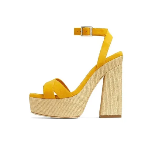 Jimmy Choo One Sandals Strap 14cm Women's Yellow