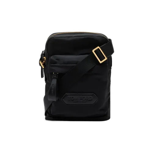TOM FORD Полиэстер Курьерская сумка Сумка через плечо Мужская Черная