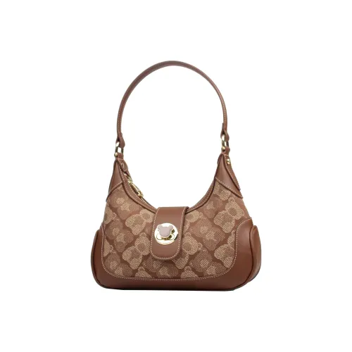 Henney Bear Ткань Пельменя Сумка Полумесяц Сумка Подмышечная Сумка Сумка через плечо Женская Многоцветная