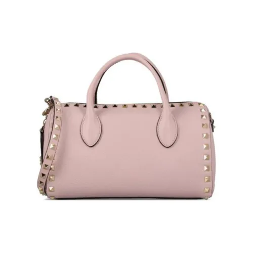 Valentino Rockstud Телячья кожа с рельефом Сумка через плечо Сумка Женская Розовая