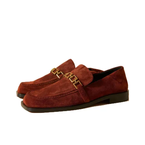 Manu Atelier The Tap Лоферы Женские Красный Коричневый