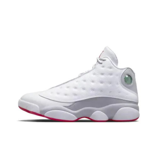 Jordan Air Jordan 13 'Волк GREY' MID Топ Винтажные баскетбольные кроссовки Мужской Белый Серый