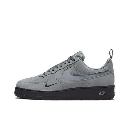 Nike Air Force 1 Low Топ Скейтборд Кроссовки Мужские Серые
