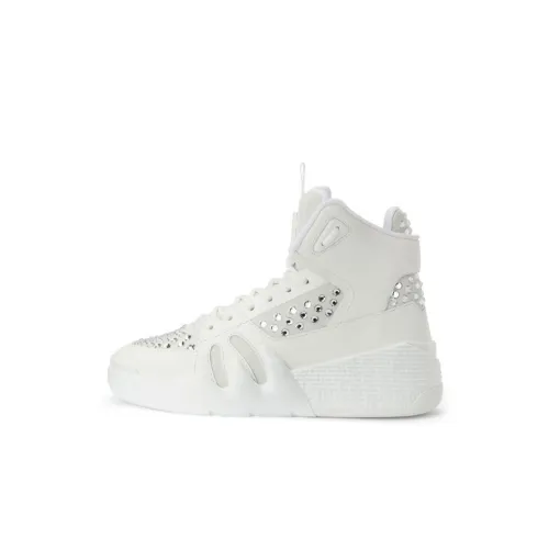 Giuseppe Zanotti GZ Talon Аbrasion Resistant Высокие Кроссовки для скейтбординга Женские Белые
