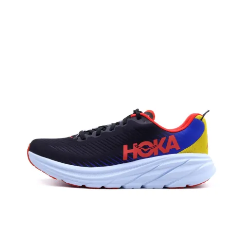 HOKA ONE ONE Rincon 3 Slip-resistant Abrasion-resistant Low-top Беговые кроссовки Мужские Черный Синий