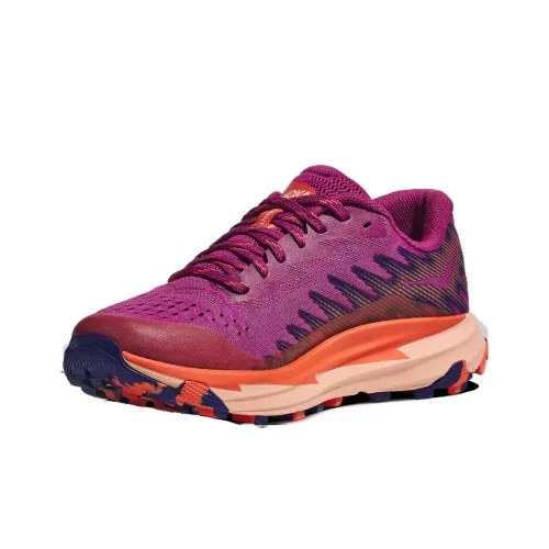 HOKA ONE ONE Torrent 3 Slip-Resistant Abrasion-Resistant Low-Top Беговые кроссовки Женские Фиолетовый