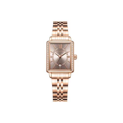 FIYTA Allure Series Кварцевый механизм нержавеющая сталь ремешок часы женский циферблат золотого цвета модель L865010.PHPD 1