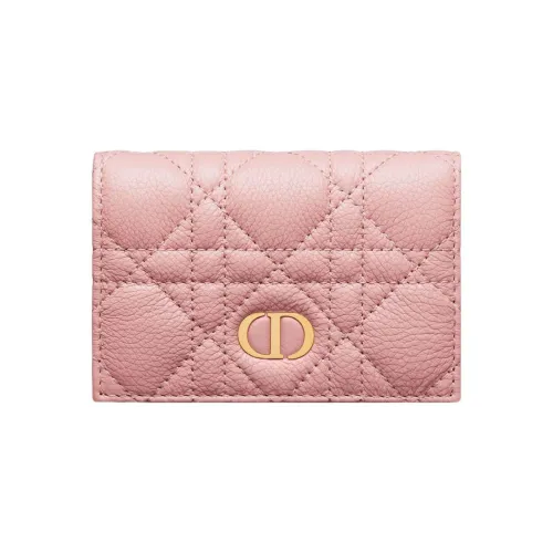 DIOR Caro Soft Calfskin Wallet Extra Small Women's Pink
