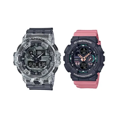 CASIO Кварцевый Movement Унисекс Часы Liquid Crystal/Analog Dual Display Series 53,4 мм Черные