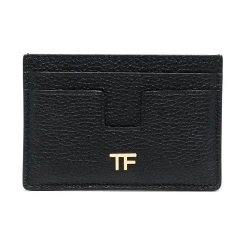 TF Телячья кожа Картхолдер Стандартный Женский Черный