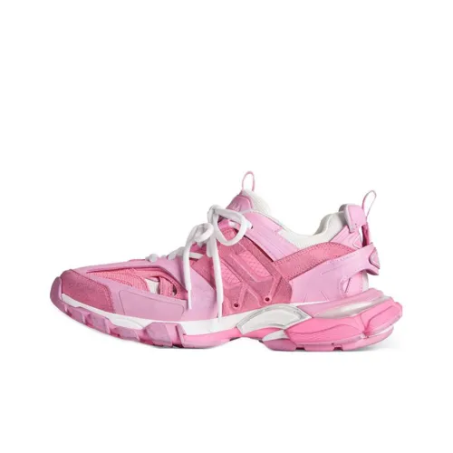 Balenciaga Track Low Top Повседневная обувь Женская Pink Worn Look