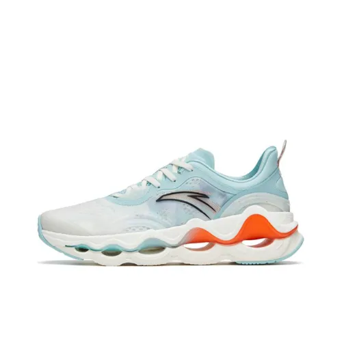 ANTA RUNNING Collection Шорты Устойчивые к истиранию Низкий Топ Беговые кроссовки Мужские Белые Синие Апельсиновые