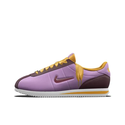 nike Cortez Low Топ Повседневная обувь Женская Фиолетовый Оранжевый