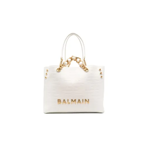 BALMAIN 1945 Телячья кожа Овечья шкура Сумка Стандартная Женская Белая