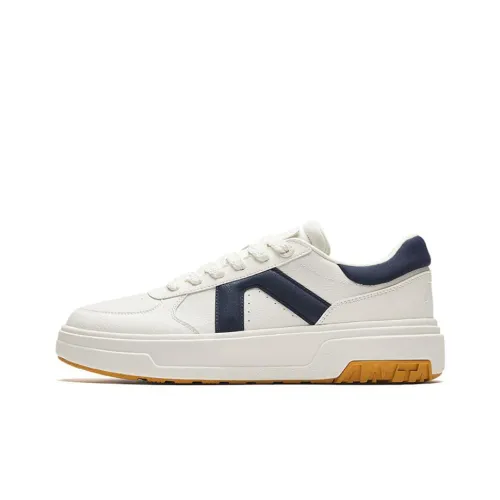 ANTA A Path Платформа Низкие Кроссовки для скейтбординга Мужские Белые и Синие