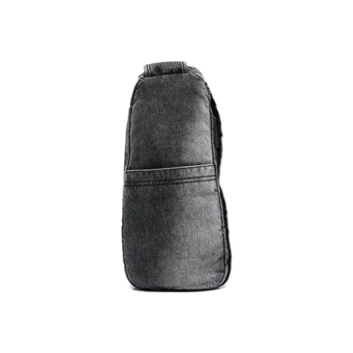 DIESEL Хлопок Одно плечо Через плечо Бананка Сумка-слинг Стандартная Мужская Серый