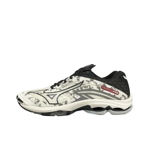 Mizuno Wave Lightning Z7 Тренировочные кроссовки Низкий топ Снег/Черный/Красный Унисекс