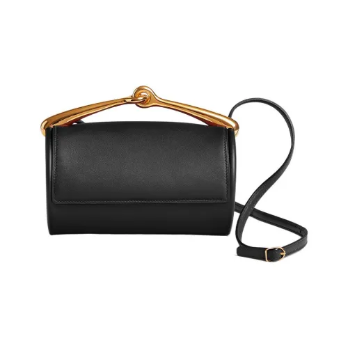 HERMES Maximors Swift Телячья кожа Сумка через плечо Стандартная Женская 89 Черная