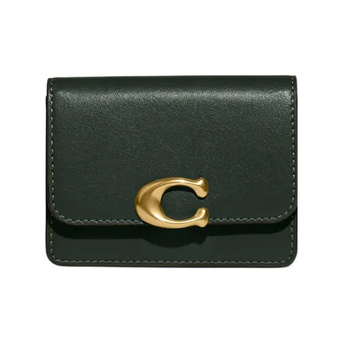 COACH Bandit Телячья кожа Монетница Кошелек Женские Amazon Зеленый
