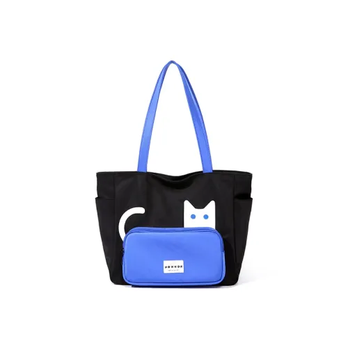 NOXXON Нейлон Одно Плечо Сумка Большая Женская Обсидиановый Черный Экрю