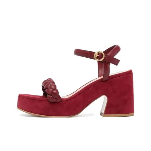 GIANVITO ROSSI one Ремень Сандалии Бургундский Женские