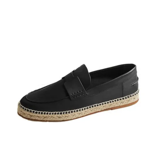 HERMES Эспадрильи Мужские Черные