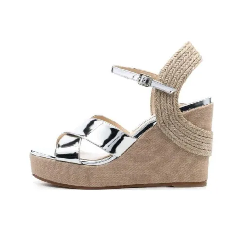 Jimmy Choo Dellena One Ремешок Сандалии 10,5 см Женские Серебряные