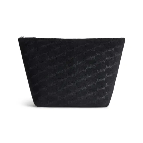 Balenciaga Хлопок Телячья кожа Клатч Средний Женский Черный